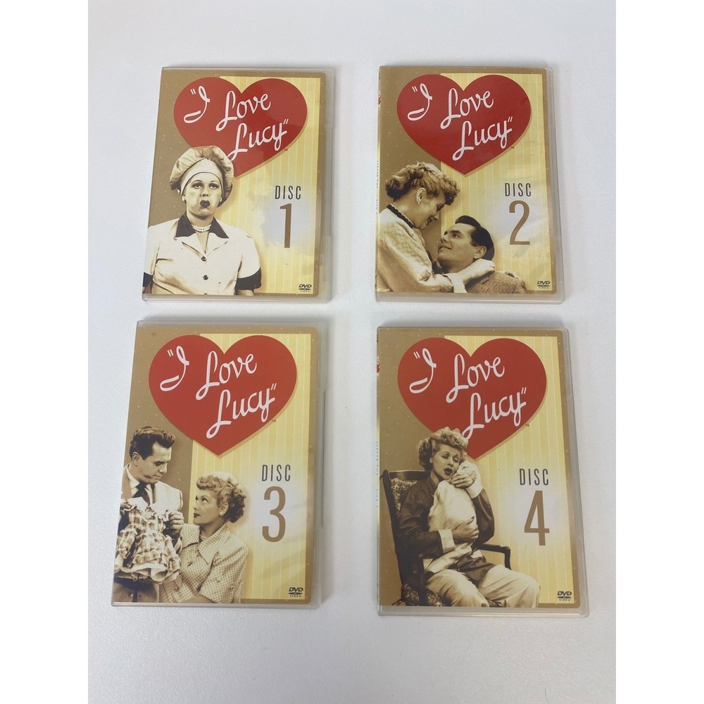 I Love Lucy 1-4 Second Season DVD Set Yellow Classic TV Comedy 4 Discs